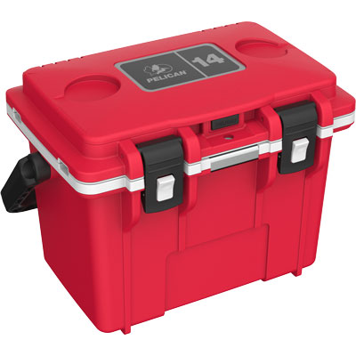 Pelican 14QT Personal Cooler (OSHA Red/White)