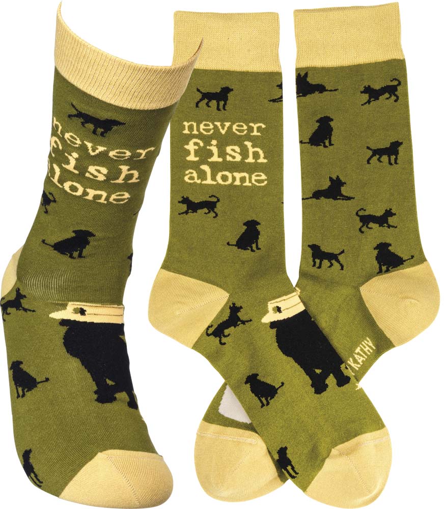 Primitives Socks - Never Fish Alone