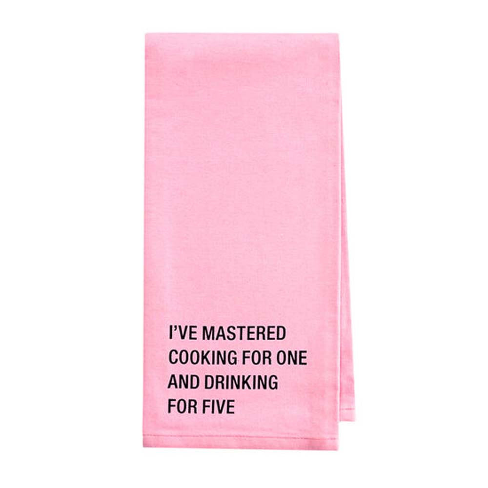 About Face Designs Drinking For Five Tea Towel