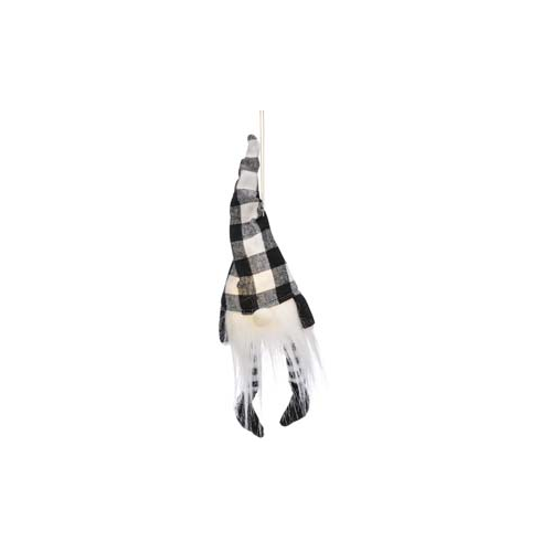 Primitives Ornament - B & W Buff Gnome