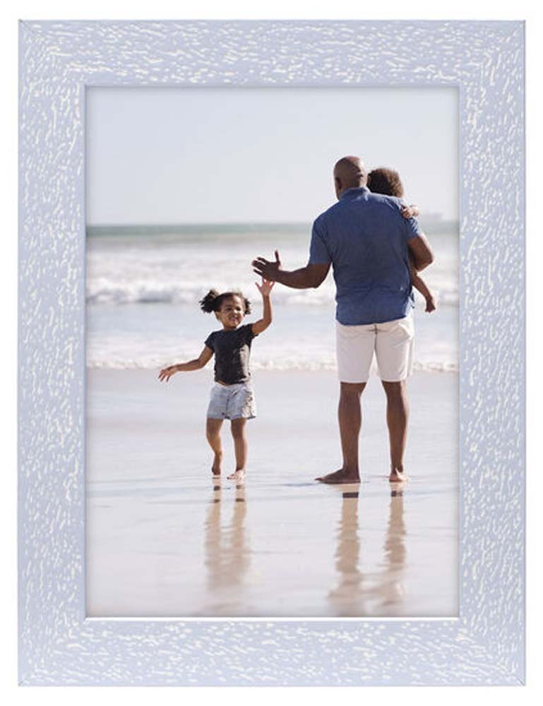 Malden 4X6 Linear-Periwinkle Driftwood Frame