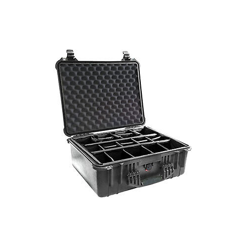 Pelican 1554 Waterproof 1550 Case with Dividers (Black)