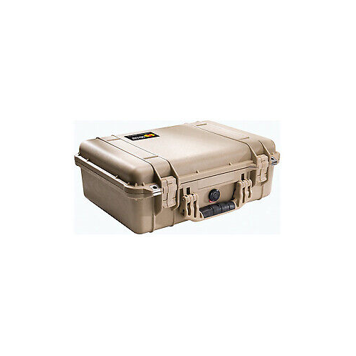 Pelican 1500 Case with Foam (Desert Tan)