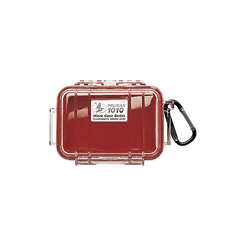Pelican 1010 Micro Case (Red with Clear Top)