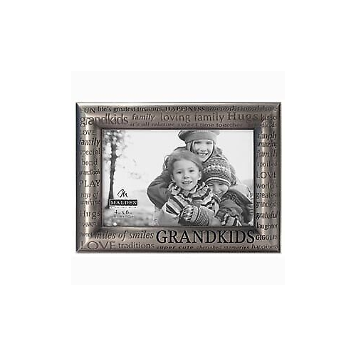 Malden Grandkids Expressions Modern Pewter Frame - 4x6