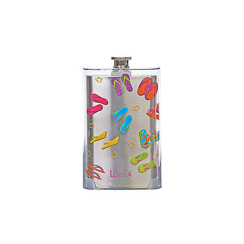 C.R. Gibson Stainless Steel Flask - Flip Flop