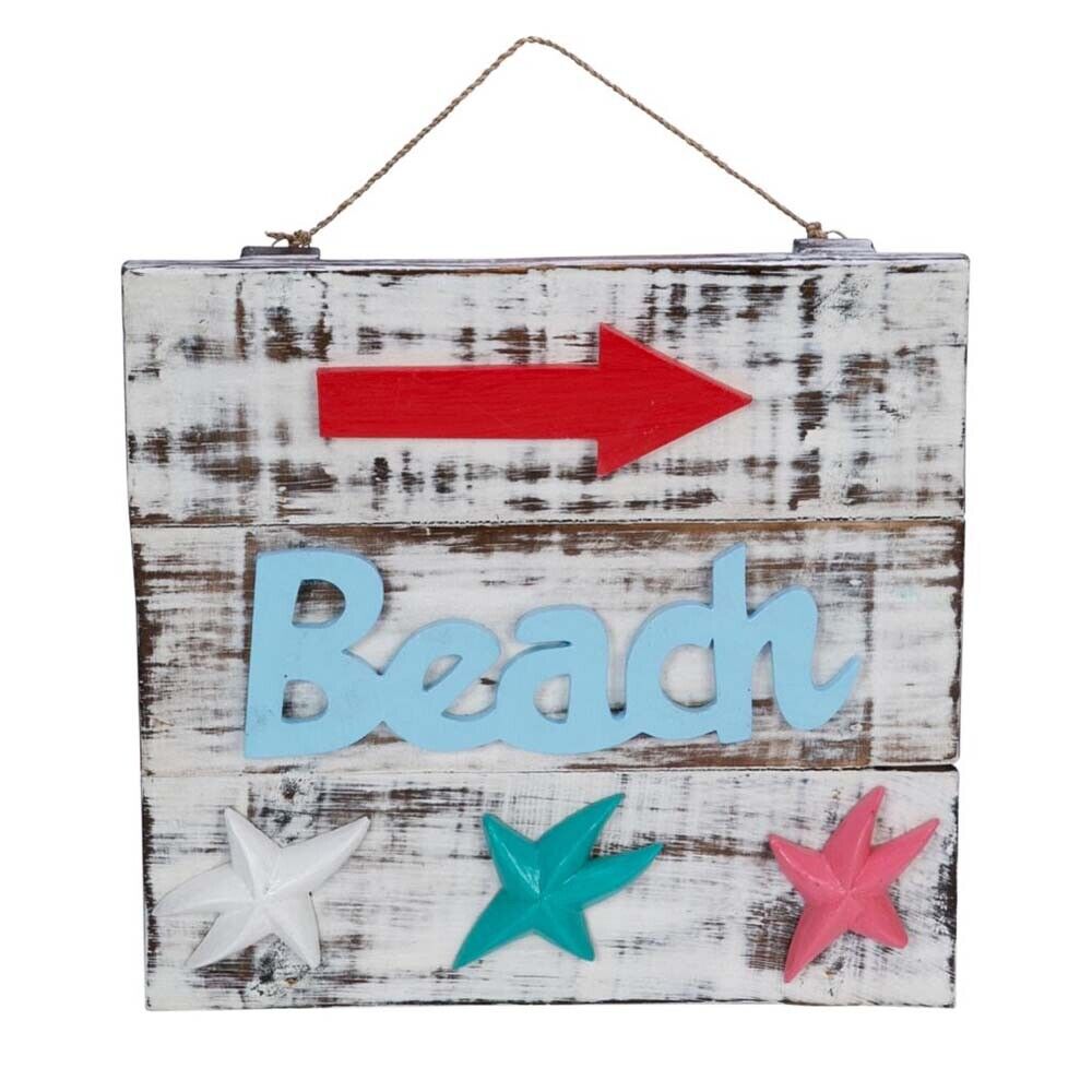 Beachcombers Beach Arrow Starfish Sign