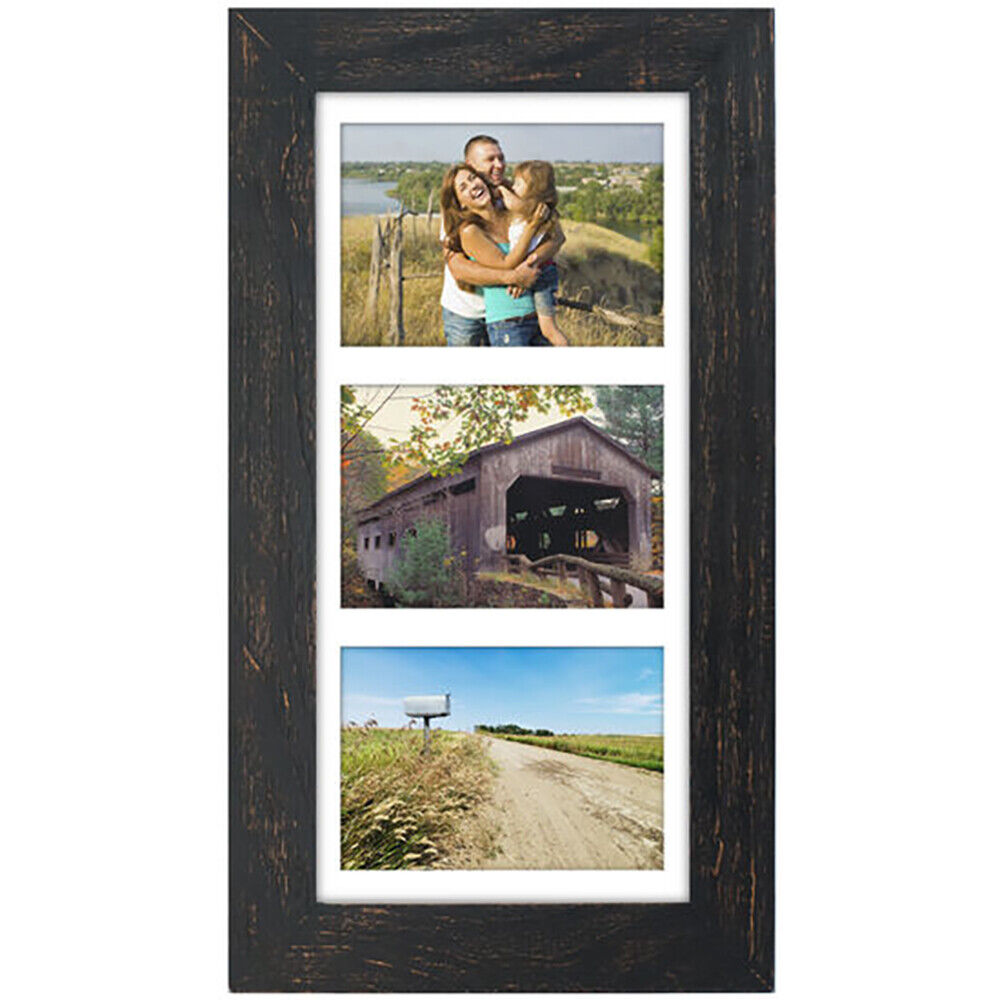 Malden 3 Opening 5x7 Rough Black Manhattan Frame