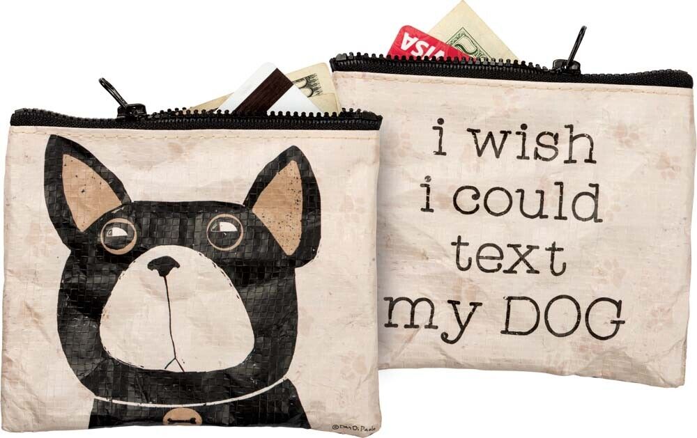 Primitives Zipper Wallet - Text My Dog