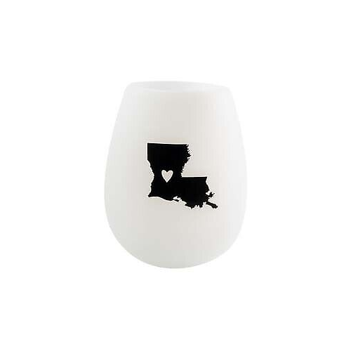 About Face Designs Louisiana Silicone Wine Glass