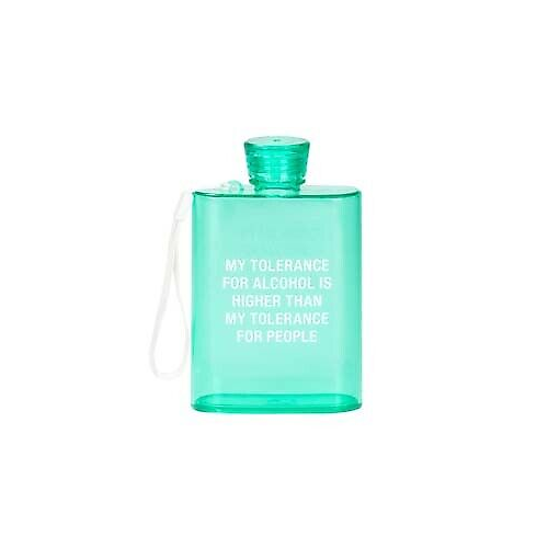 About Face Designs Tolerance Acrylic Flask