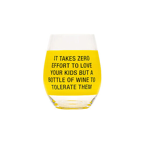 About Face Designs Wine Glass - Zero Effort