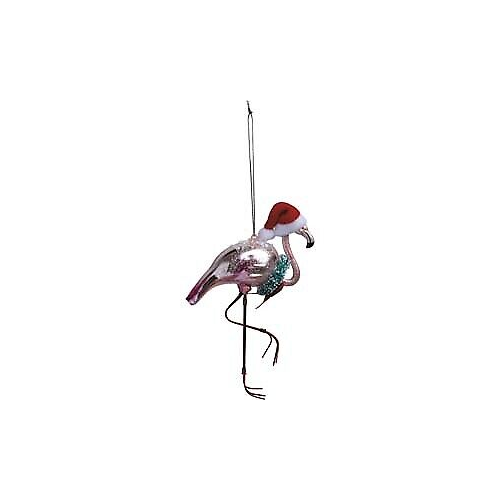 Primitives Glass Ornament - Flamingo