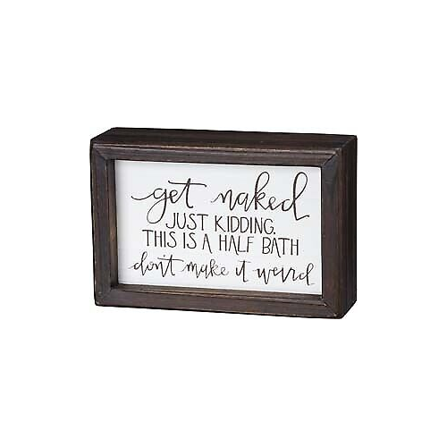 Primitives Inset Box Sign - Half Bath