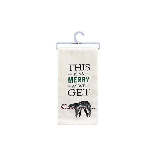 Primitives Kitchen Towel - This Is As Merry As We Get