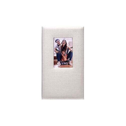 Malden 3-Up Gray Fabric Post bound Album