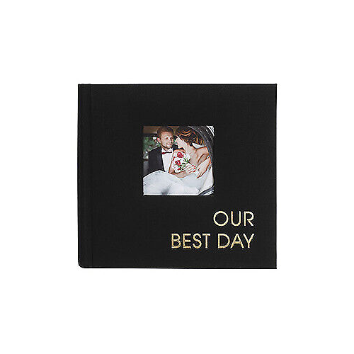 Malden 1-Up Our Best Day Black Fabric Album