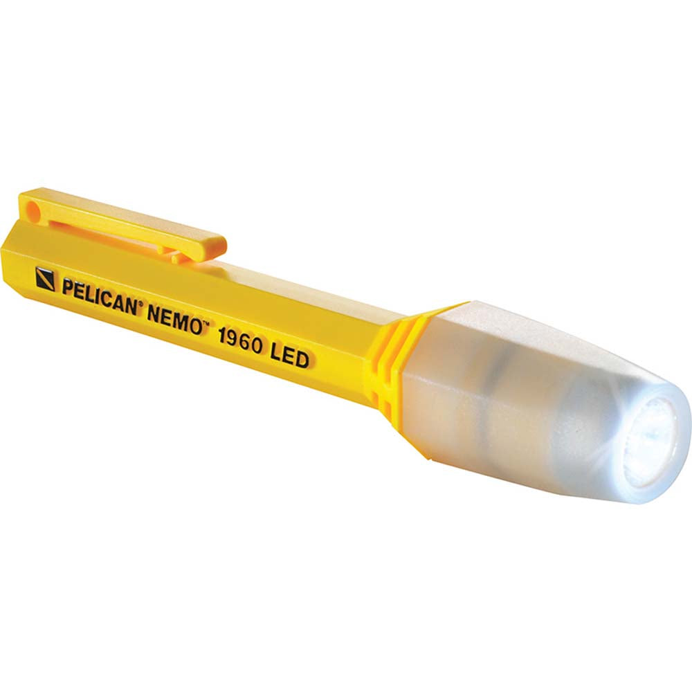 Pelican 1960N LED Nemo Mitylite Flashlight - Yellow with PL Shroud (Gen 2)