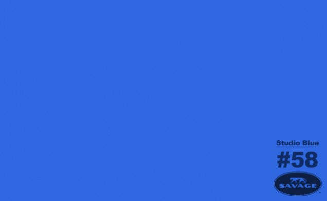 Savage Seamless Background Paper 53" x 12 yd Studio Blue