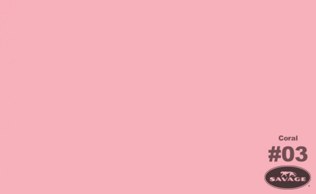 Savage Seamless Background Paper 53" x 12 yd Coral