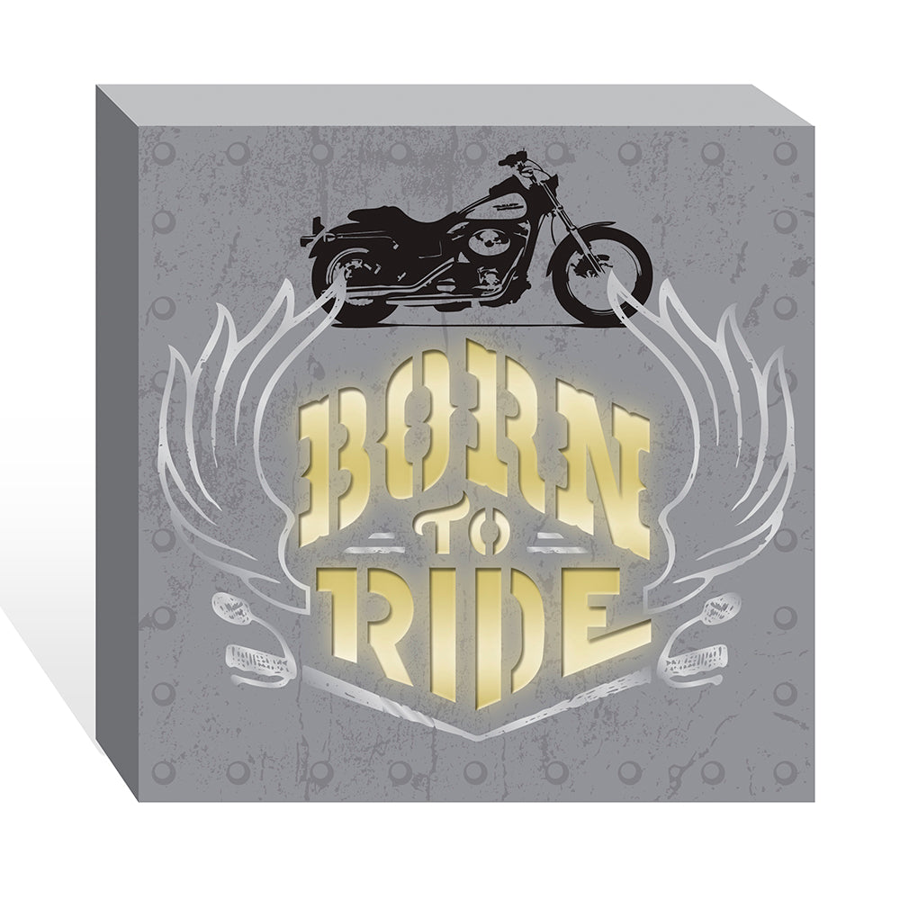 Prinz Live to Ride "Born To Ride" LED Plaque