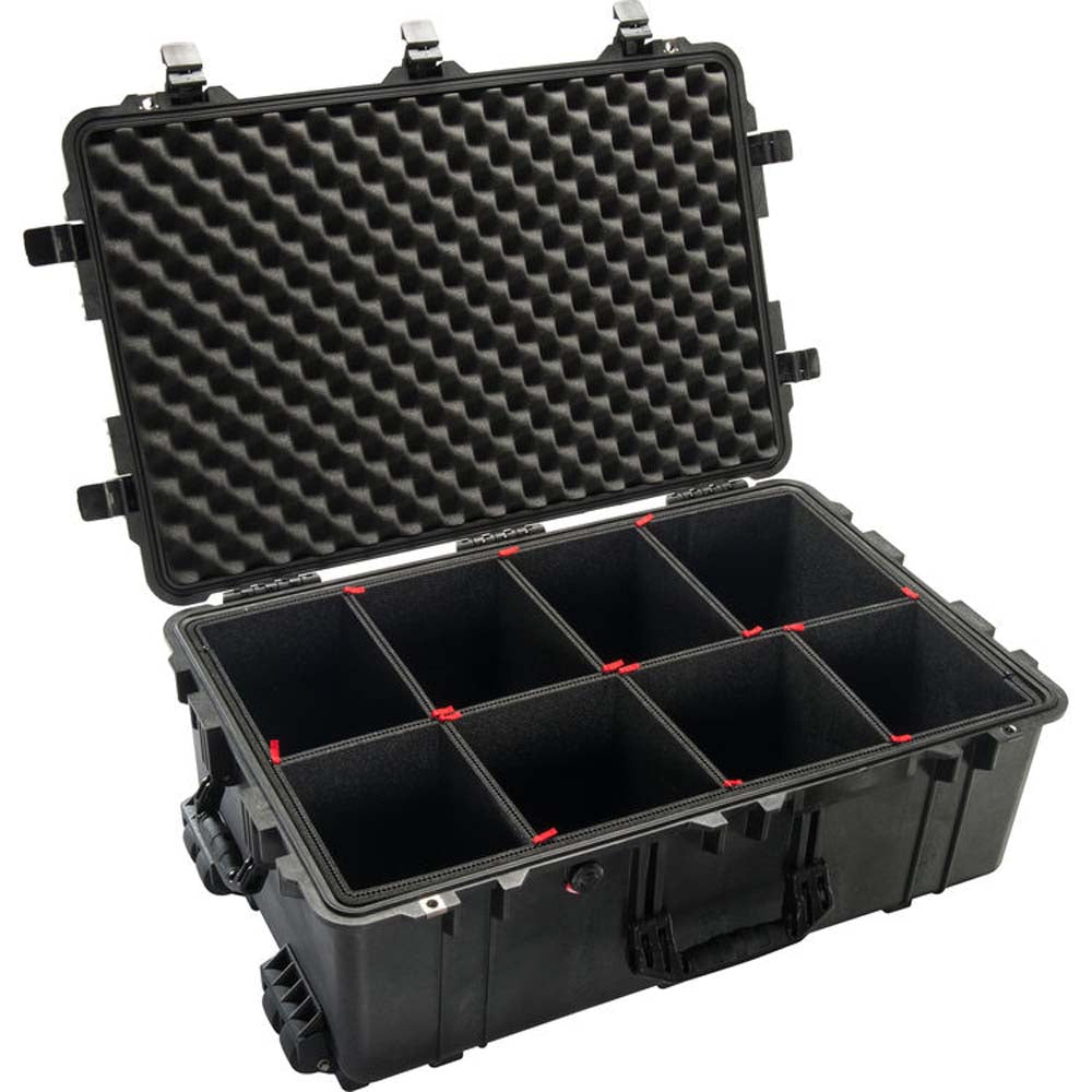Pelican 1650 Waterproof Case with TrekPak Insert (Black)