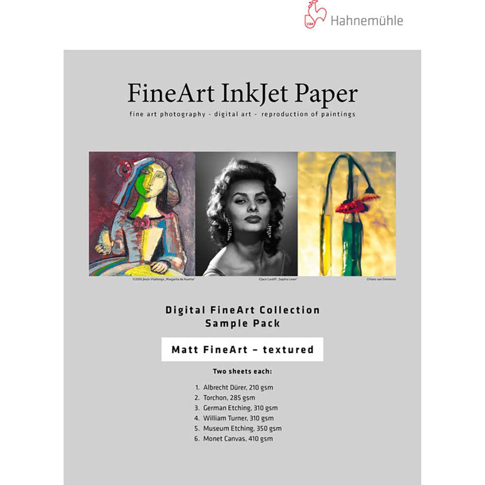 Hahnemuhle Matte Textured Archival Inkjet Paper Sample Pack, 8.5