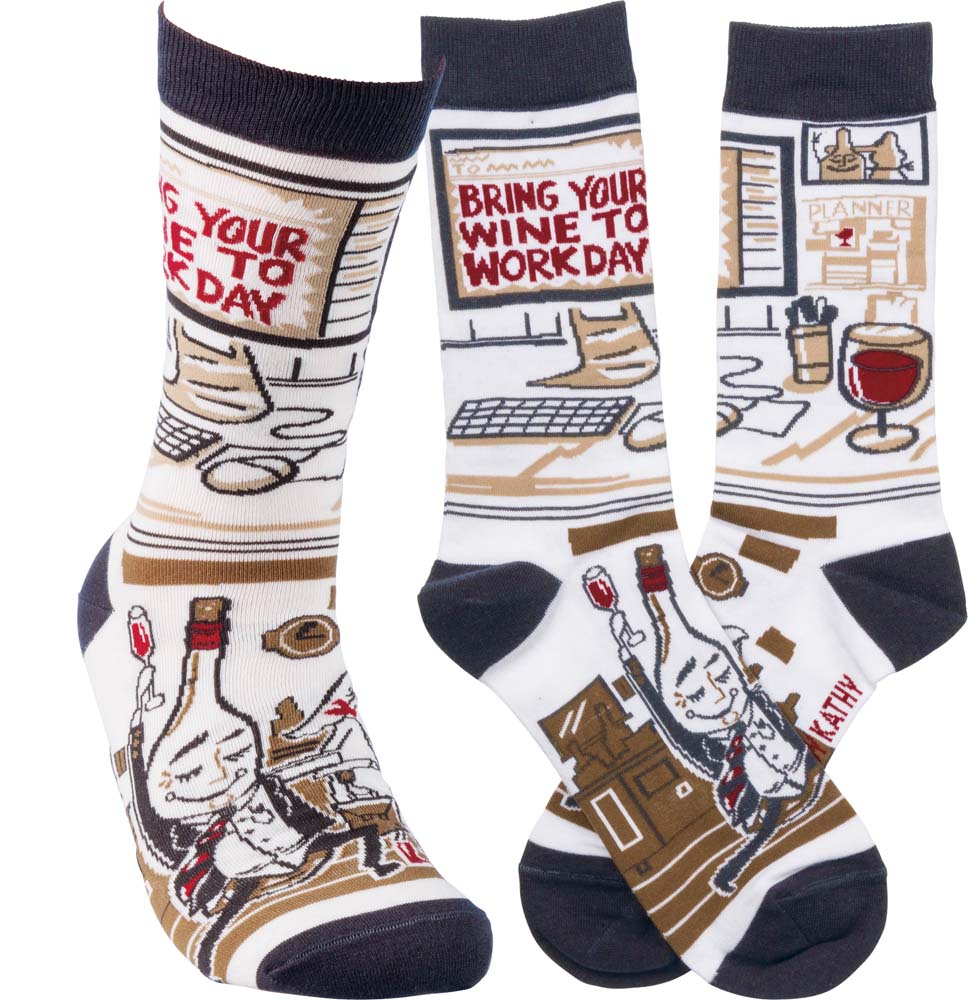 Primitives Socks -Wine to Work