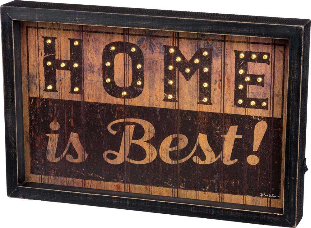 Primitives Home LED Box Sign