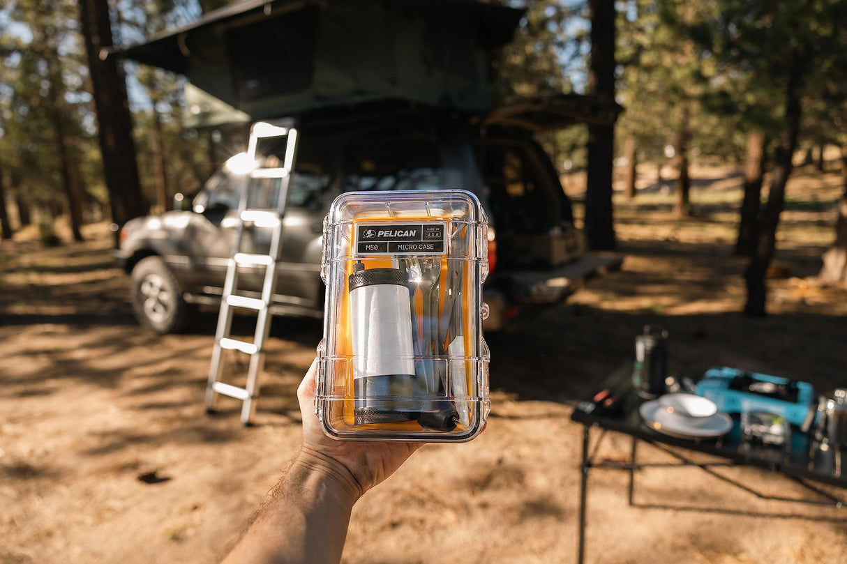 Pelican M40 Waterproof Hard Micro Case (Yellow/Clear)