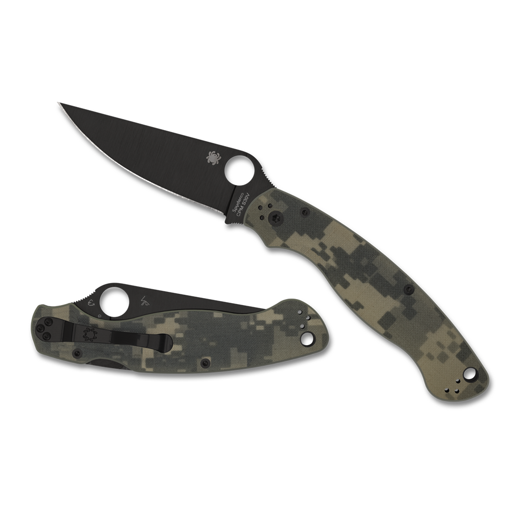 Spyderco Military 2 Camo G10 Black S30V - C36GPCMOBK2