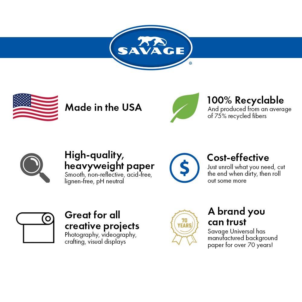 Savage Seamless Background Paper 26" x 12 yd Baby Blue