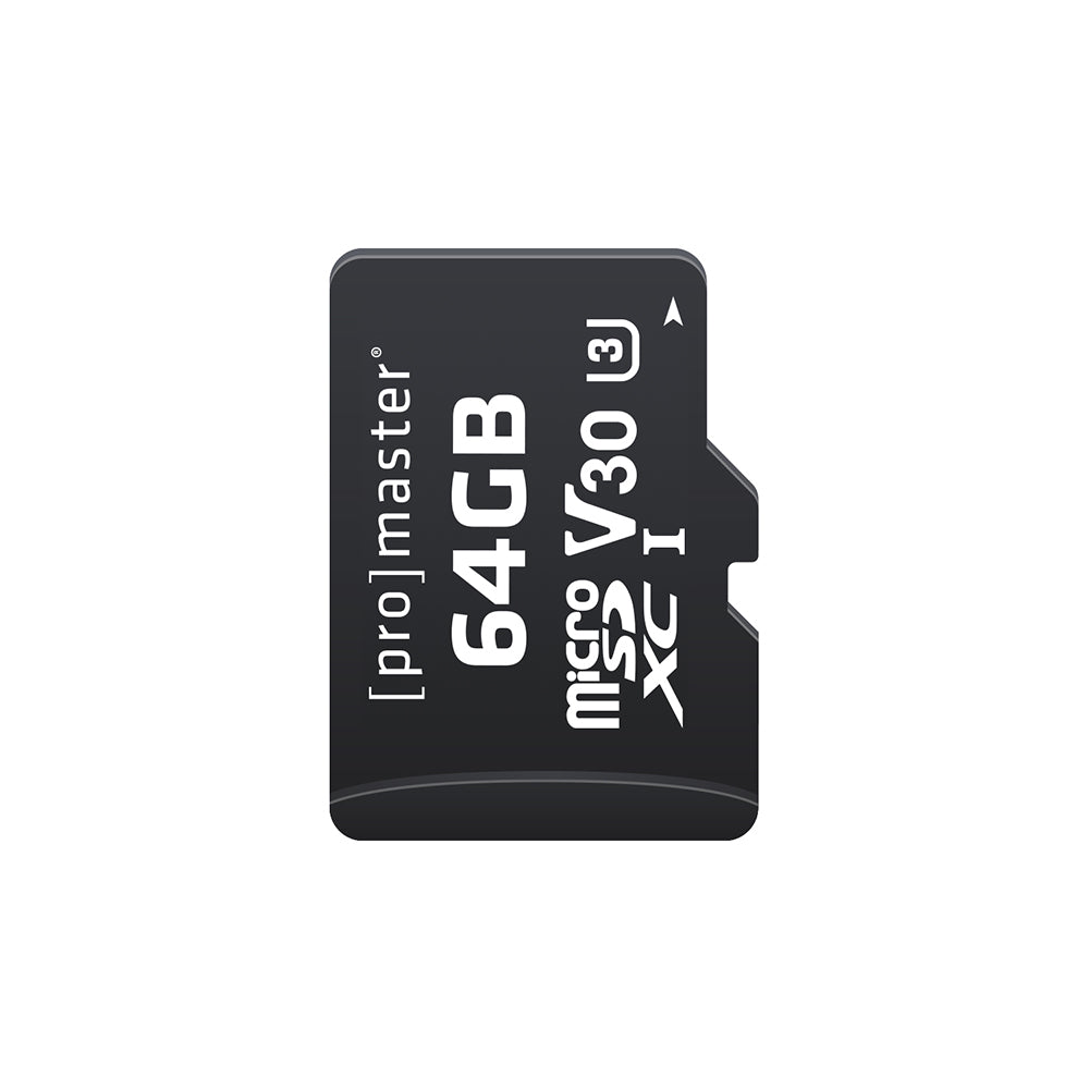 Promaster 64GB Micro SDHC Advanced UHS-I V30 Memory Card