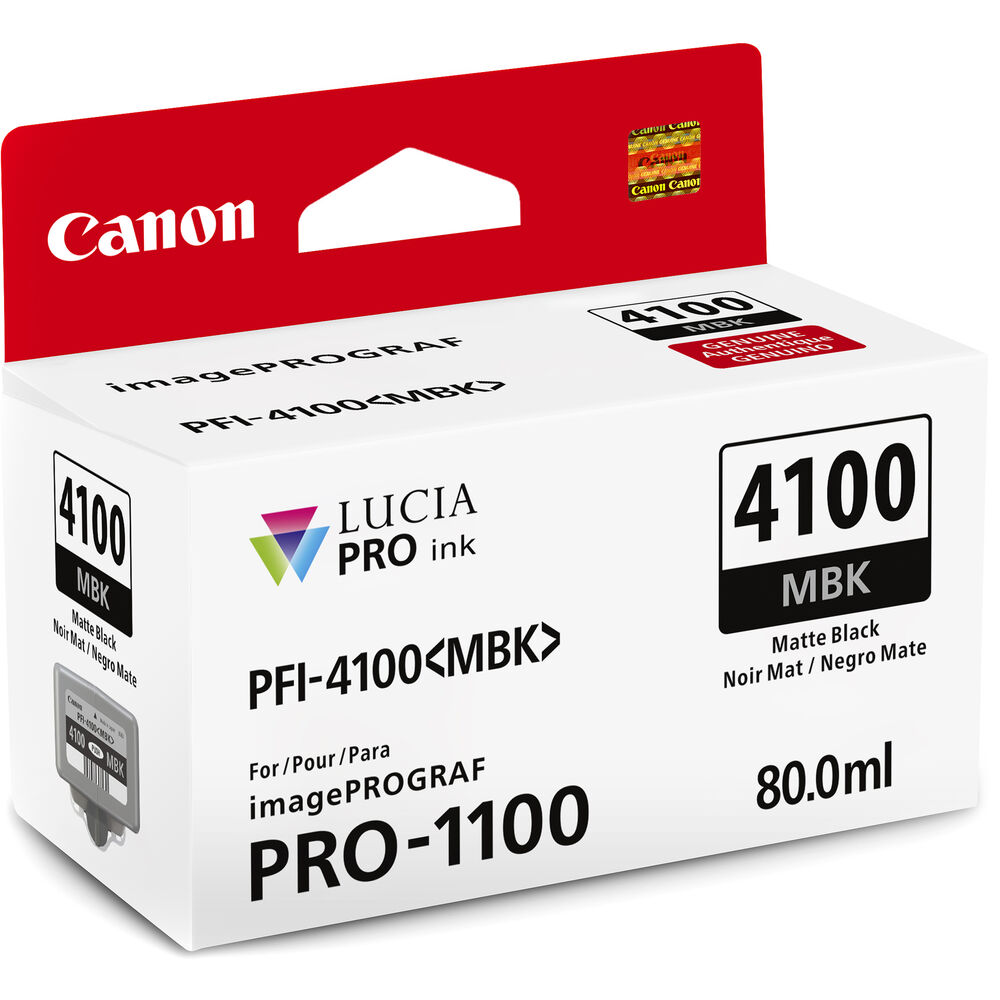 Canon PFI-4100 Matte Black Pigment Ink Tank for Pro 1100