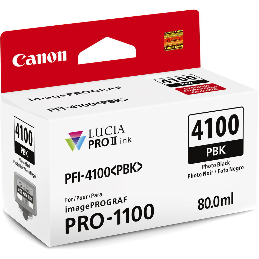 Canon PFI-4100 Photo Black Pigment Ink Tank for Pro 1100
