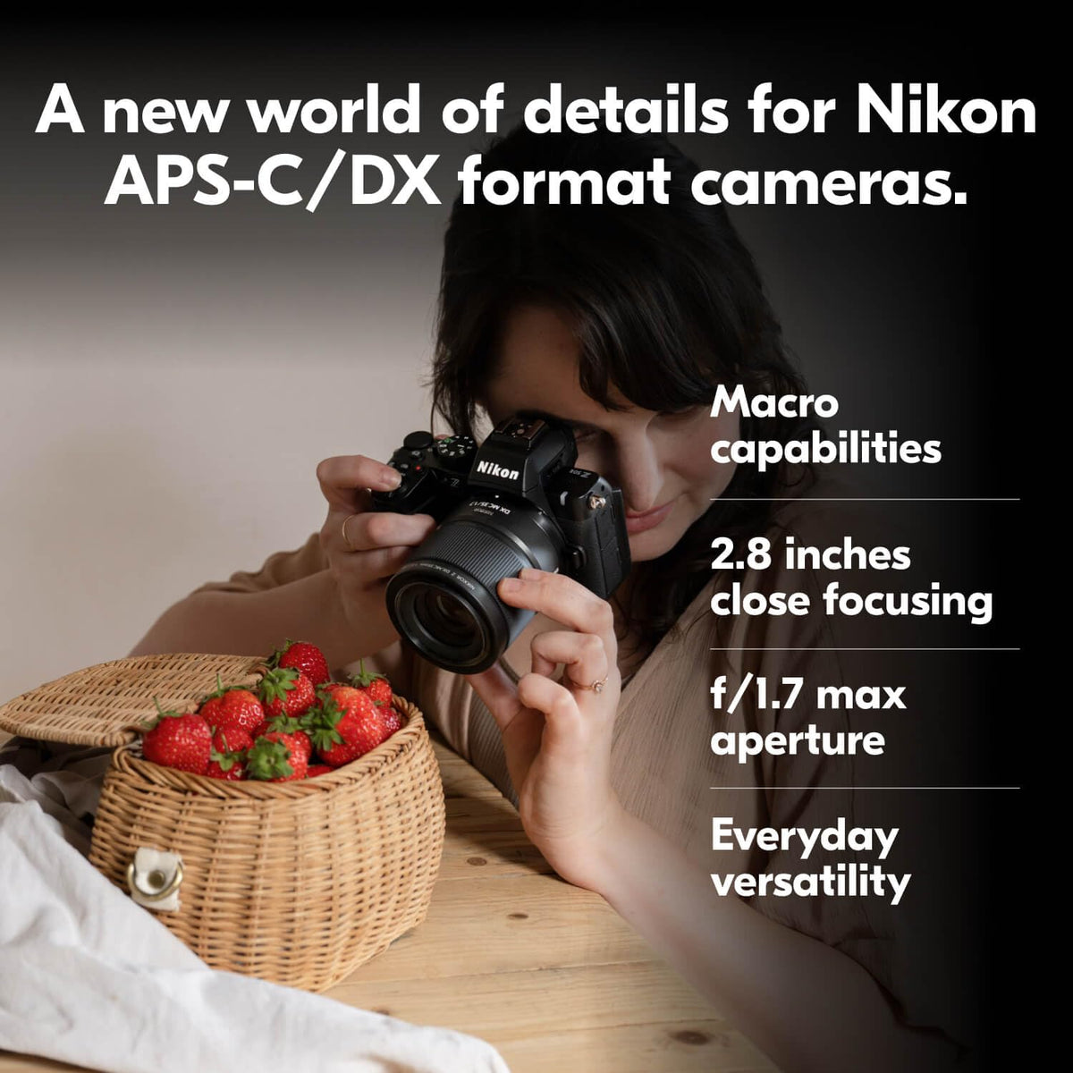 Nikon NIKKOR Z DX MC 35mm f/1.7 Lens