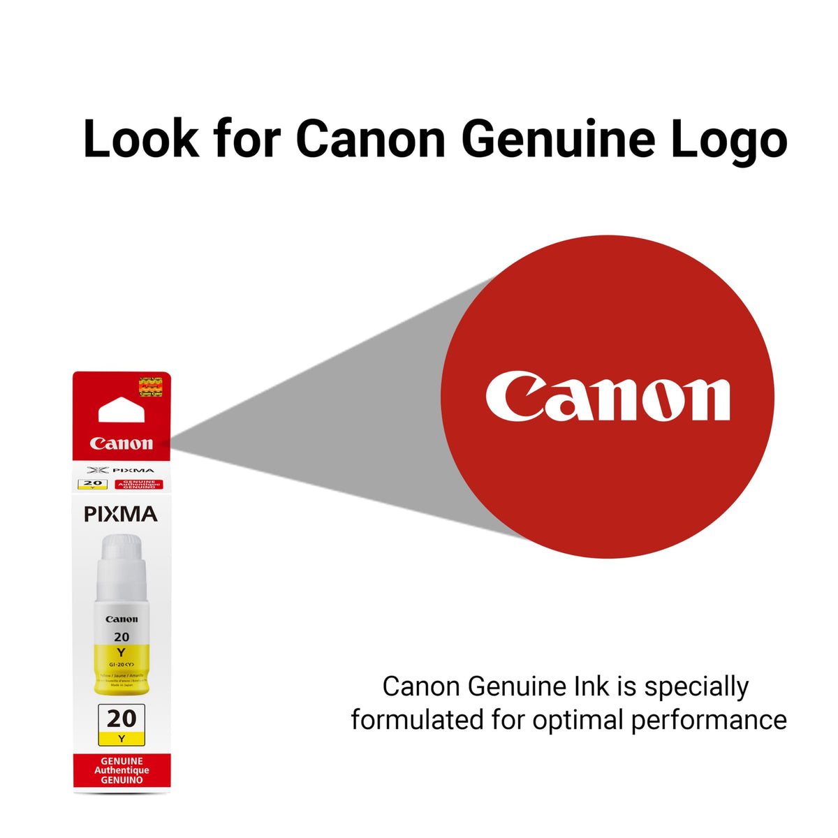 Canon GI-20 Yellow Ink Bottle