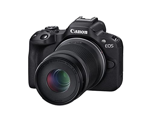 Canon EOS R50 Mirrorless Camera with 18-45mm and 55-210mm Lenses -Black