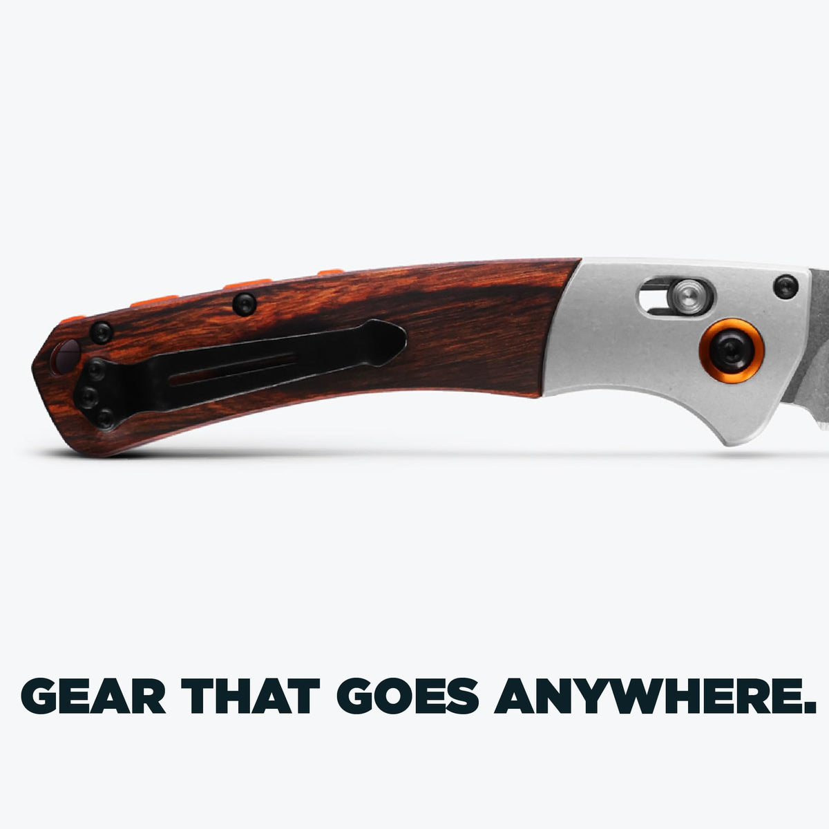 Benchmade Mini Crooked River Plain Edge Wood 15085-2