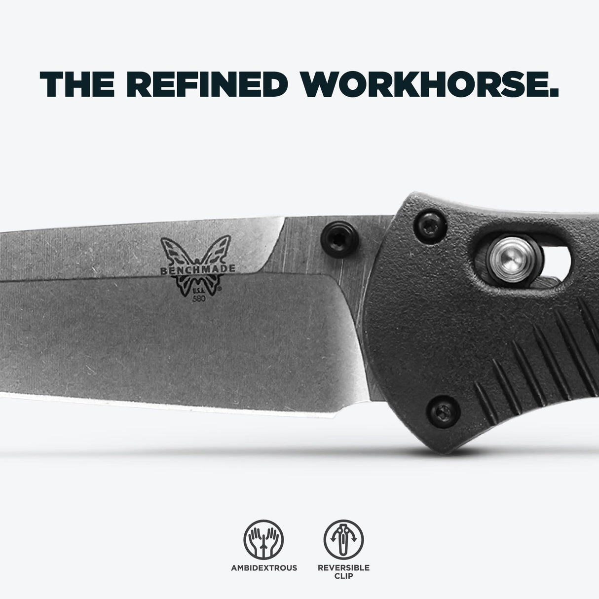 Benchmade Barrage Satin Drop Point 580