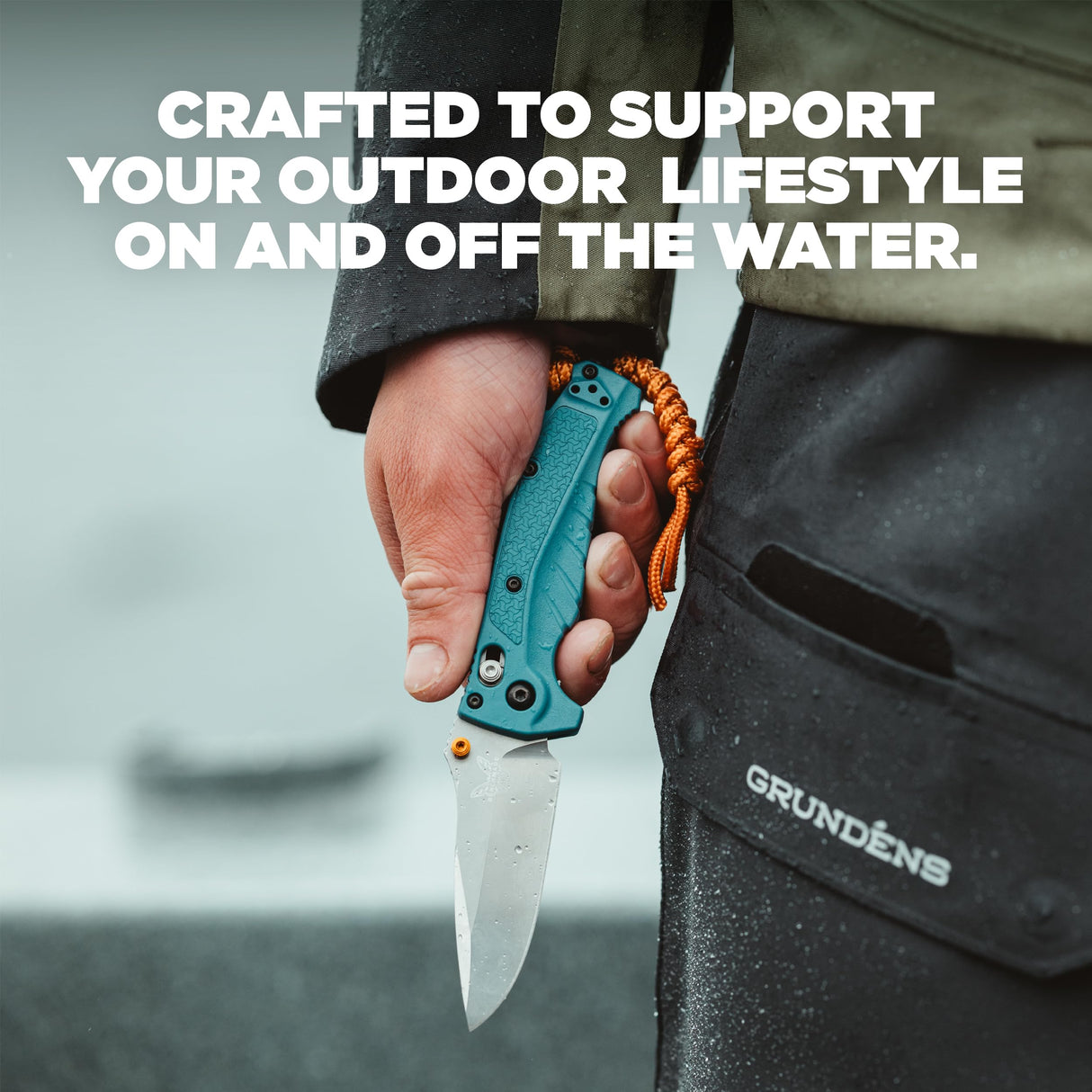 Benchmade Adira Depth Blue Grivory Drop Point
