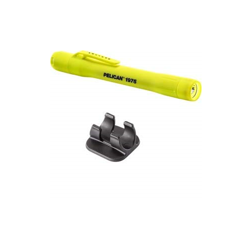 Pelican 1975 Penlight 2AAA with Helmet Bracket - Yellow