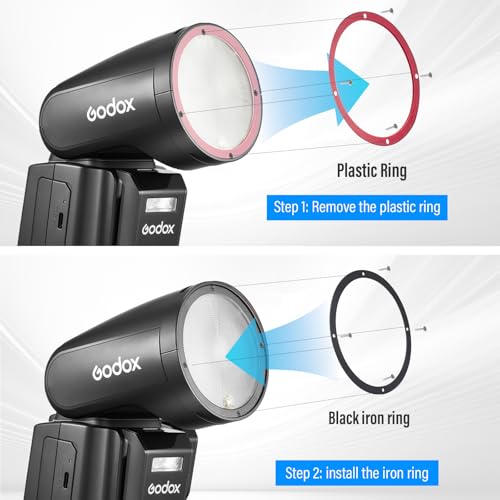 Godox Round Ring For Mounting Accessories to the V100 Flash