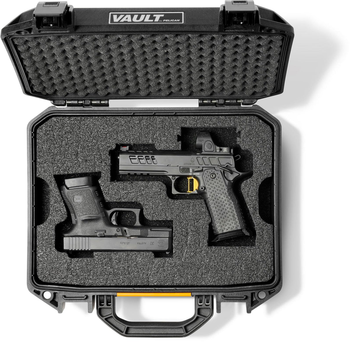 Pelican Vault V200 2-Pistol Case Universal (Custom Pre-cut Foam)