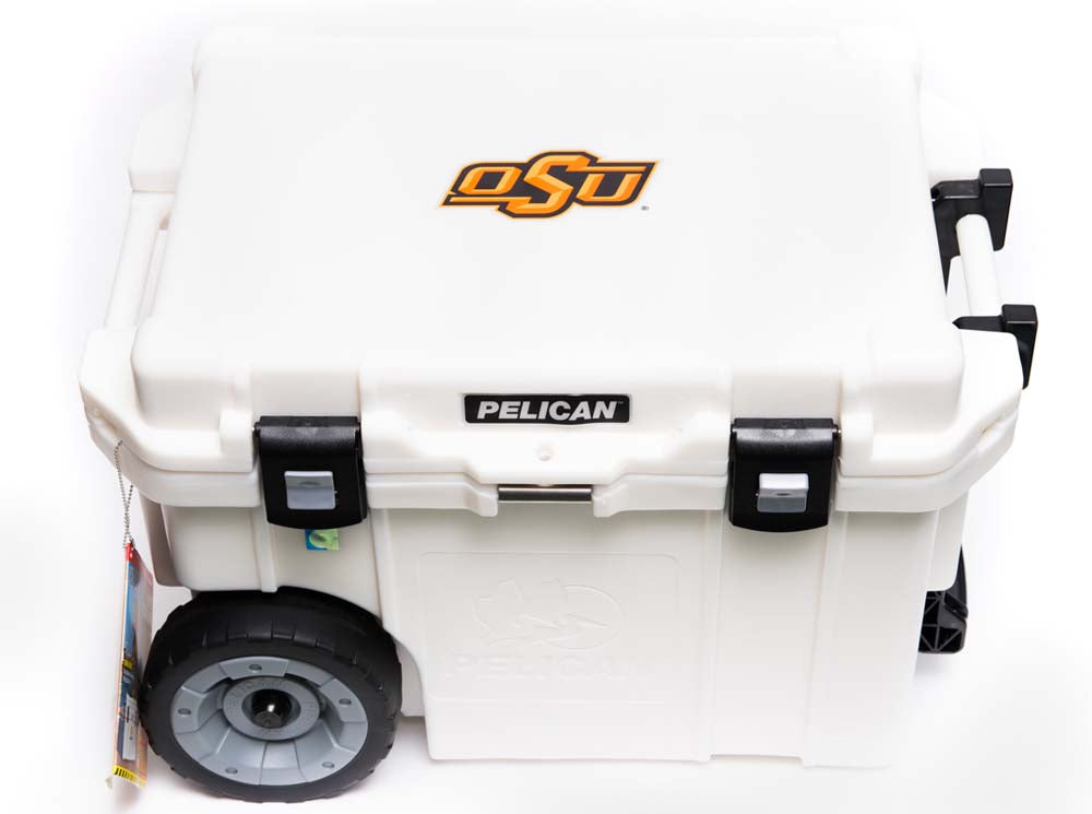 Pelican ProGear 45QT Wheeled Elite Cooler - Oklahoma State University Cowboys