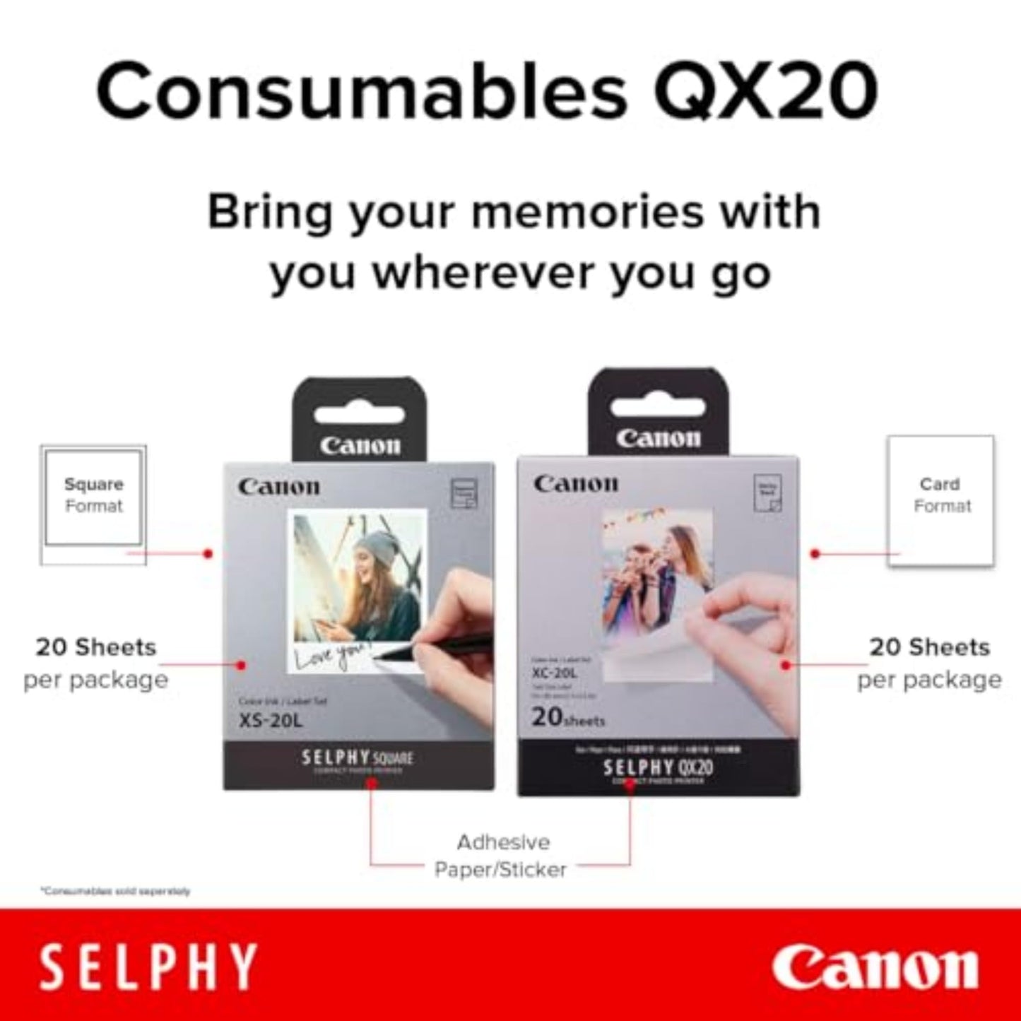 Canon XC-20L Ink/Paper Set (20 Sheets)