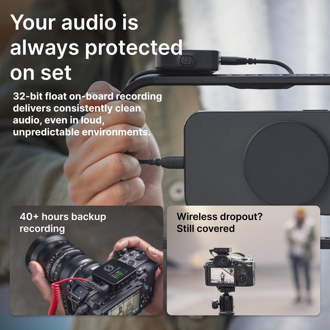 RODE Wireless PRO 2-Person Clip-On Microphone System/Recorder with Lavaliers (2.4 GHz)