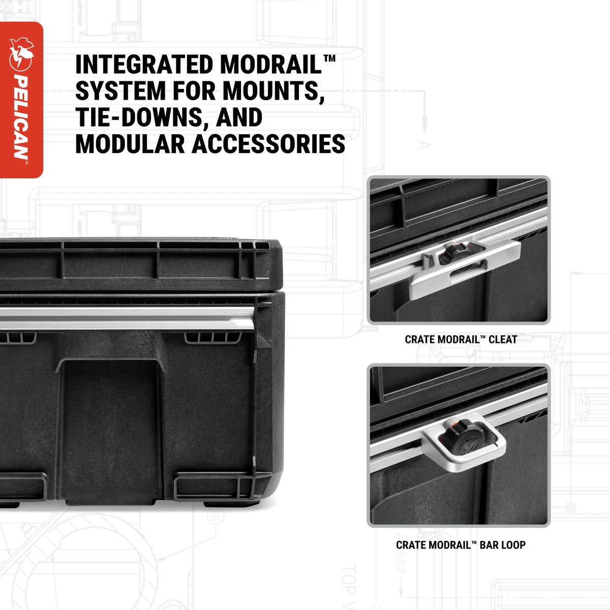 Pelican CRATE 45L Waterproof Hard Case - Desert Tan