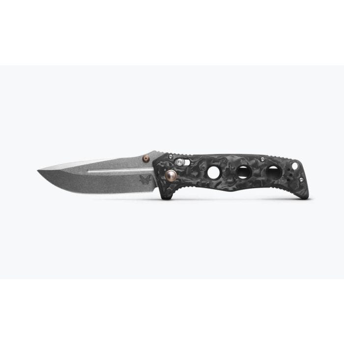 Benchmade Adamas Marbled Carbon Fiber Drop-Point Blade 275-05