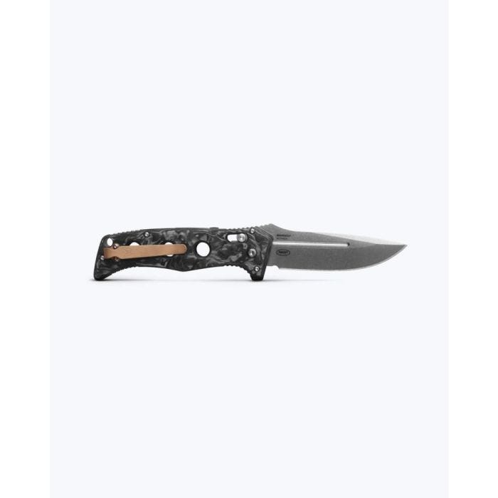 Benchmade Adamas Marbled Carbon Fiber Drop-Point Blade 275-05
